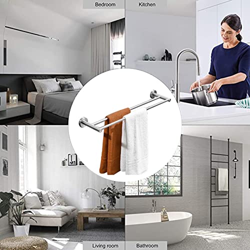 Porte-serviettes mural extensible de 40 à 100 cm pour un séchage rapide - 5
