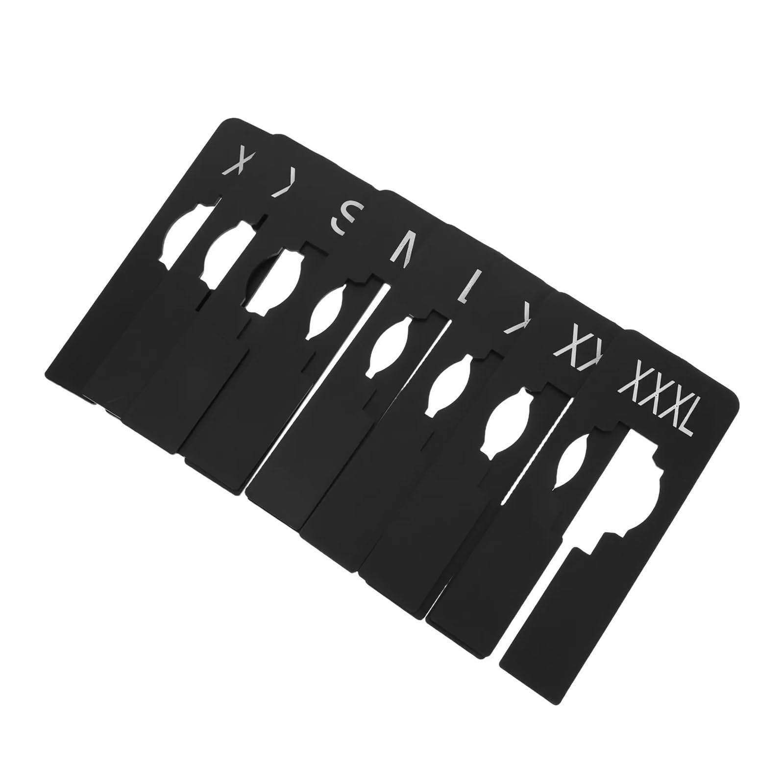 Zeahkri Hanger Dividers 40pcs Clothing Size Dividers Clear Plastic Wardrobe Shelf Dividers Preprinted Sizesfor Home Retail for Sorting Clothes