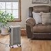Comfort Zone Oil-Filled Radiator Space Heater, Radiant, Electric, Never Refill, Adjustable Thermostat, Tip-Over Switch & Overheat Protection System, Ideal for Home, Bedroom, & Office, 1,500W, CZ8008N