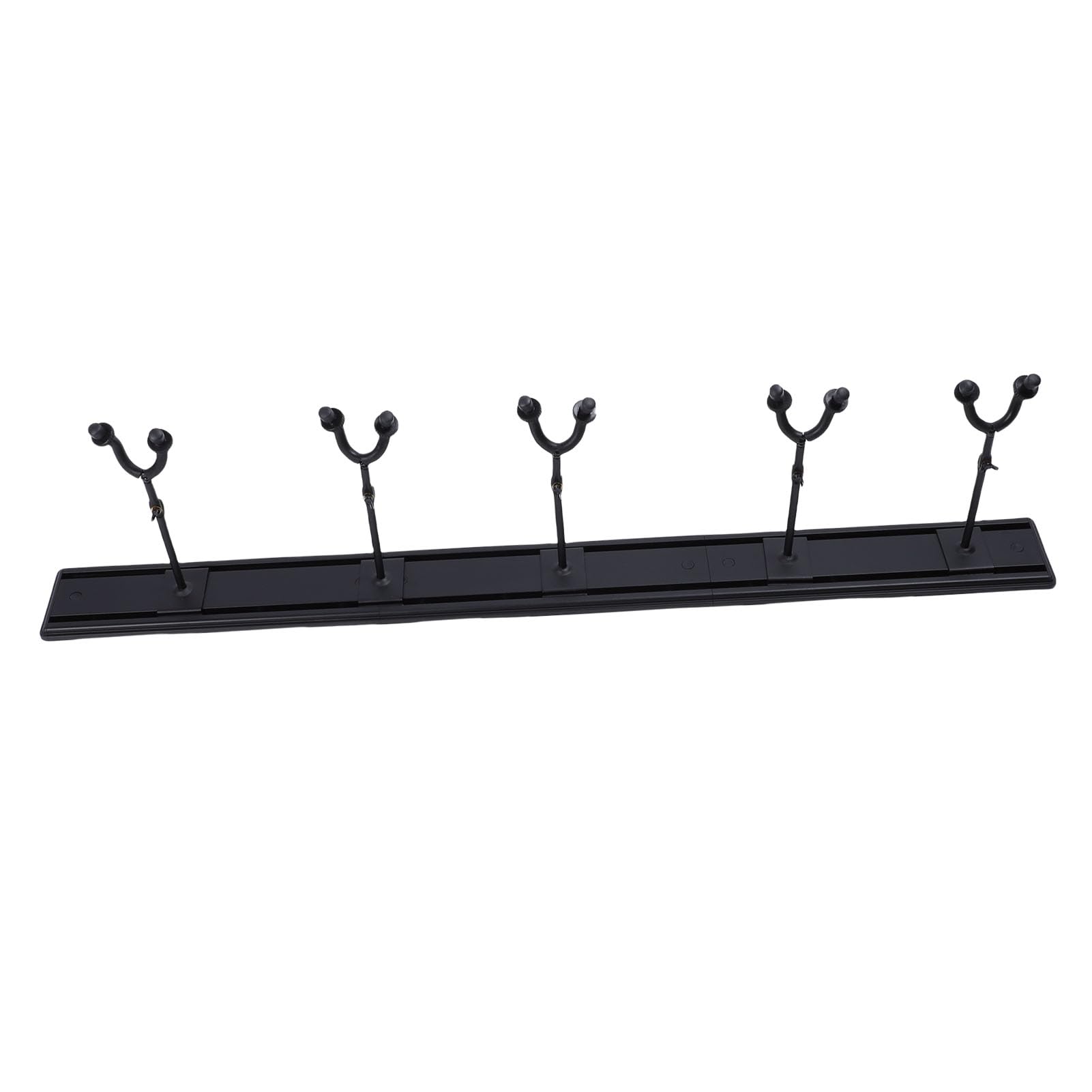 Guitar Wall Moint Stojak z 5 Regulowanymi Haczykami Wieszarnia Instrumentów Muzycznych dla Gitar Basów Wyświetlacz Oszczędzania Przestrzeni, Regulowane Haki Gitarowe Stal