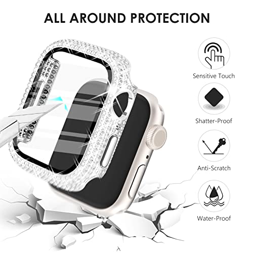 Protéger Apple Watch 44mm des rayures pack coques cristal - 4