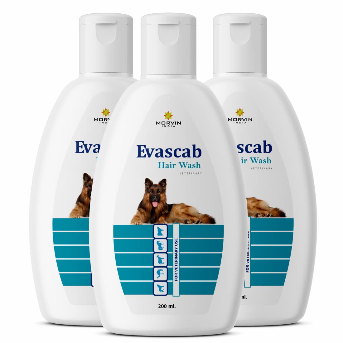 Morvin India Evascab Dog Shampoo/Hair Wash with Fruity Scent, Moisturizing, Conditioning, Itching & Dryness - Chemical Free (200ml, Pack of 3) (B08M5JPX1Q) Amazon Price History, Amazon Price Tracker