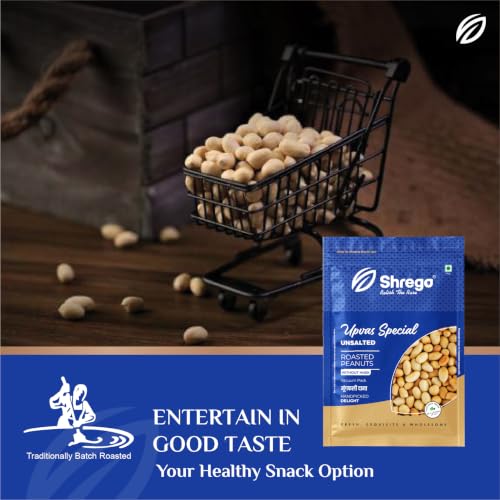 Image of SHREGO Upvas Special Roasted Peanut Unsalted, Healthy Snack, Vacuum Packed (360 Gm)