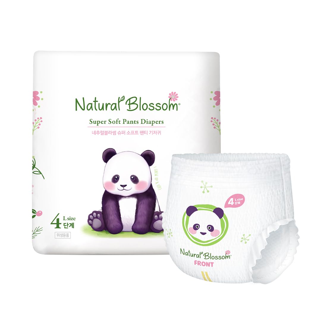 Pull-On Baby Diapers | Ultra-Slim, Hypoallergenic, Super Soft, Vegan | Size 4 (2T-3T, 20-31 lbs) | 96 Count