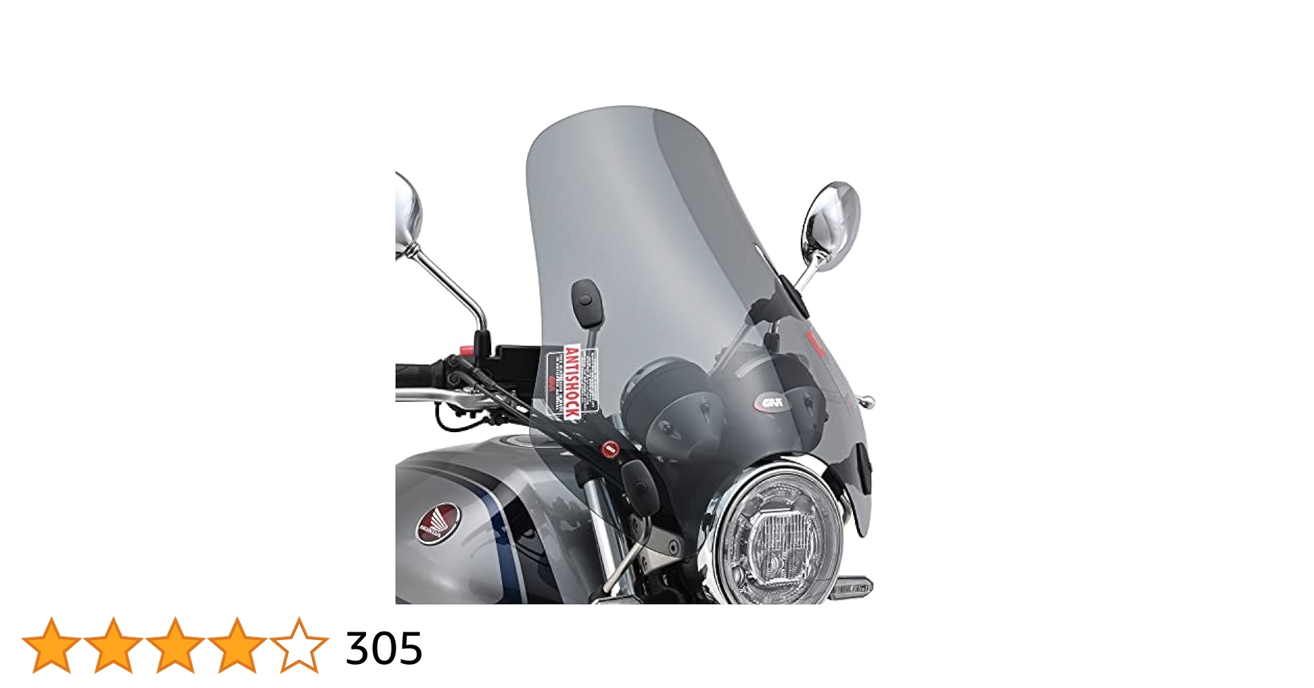 GIVI大型ウインドスクリーン A620 H490mmxW500mm GIVI A620 ユニバーサルスクリーン H490mm×W500mm｜株式会社デイトナ