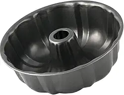 Forma Antiaderente de Pudim e Bolo com Furo Central Tipo Bundt Ideal para Sobremesas e Assados Decorativos Resistente e Durável Fácil de Desenformar Perfeita para Uso Doméstico e Profissional
