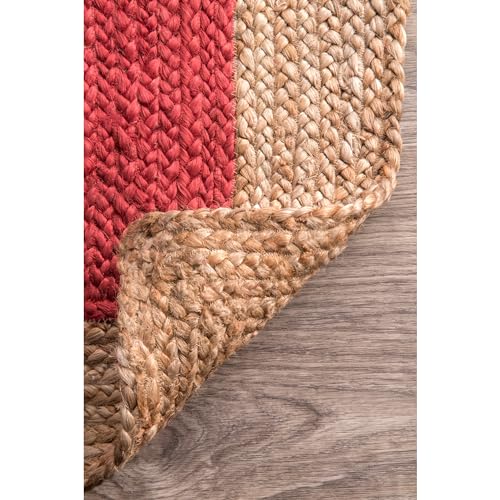 Tapis couloir jute rouge nuLOOM pour protéger et sublimer les sols longs - 4