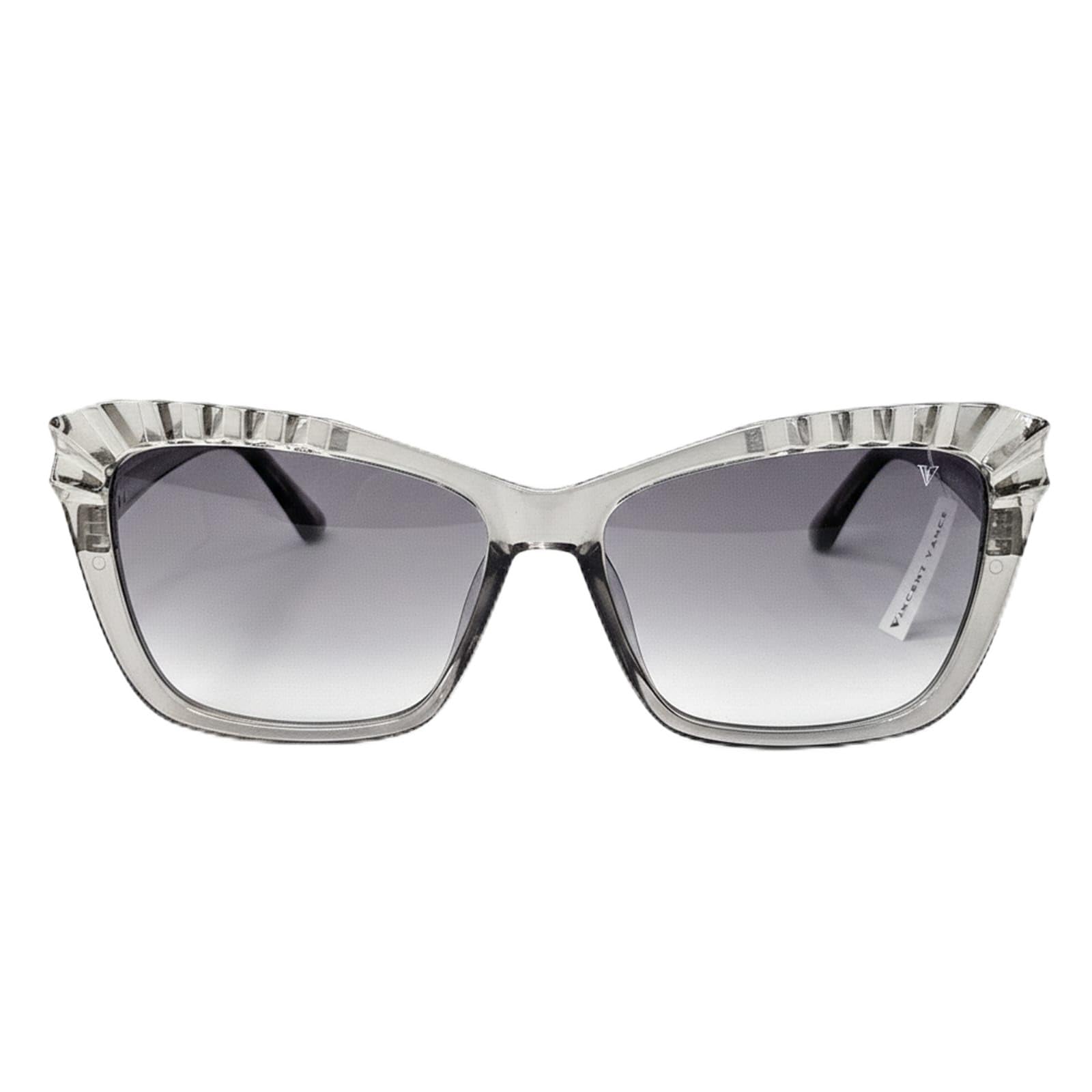 Iconic Bold Oversized Cat Eye Sunglasses for Women | Trendy Transparent Smoke Frame | Large Face Fit & High Coverage | UV400 Protection-image-33