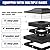 VOLISUN Solar Post Cap Lights Outdoor 4x4/6x6 Wooden/Vinyl Fence Cap Lights for Patio/Garden,Warm White with 2 Lighting Modes Waterproof,ABS Shell Lens Black (12 Pack)