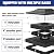 VOLISUN Solar Post Cap Lights Outdoor 4x4/6x6 Wooden/Vinyl Fence Cap Lights for Patio/Garden,Warm White with 2 Lighting Modes Waterproof,ABS Shell Lens Black (12 Pack)