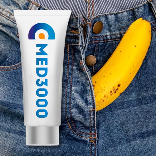 Med3000 Erectile Dysfunction Supplements Cream - Ed Cream For Men To Get Hard Fast Acting, 1.75 Fl Oz (Med3000)