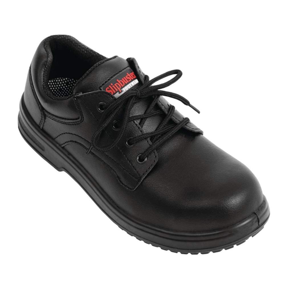 Slipbuster Black Basic Toe Cap Safety Shoes Size 47 - Lightweight, Breathable and Flexible BB497-45