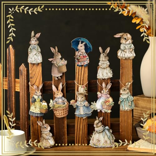 36-Pcs-Easter-Ornaments-Easter-Tree-Decorations-Hanging-Bunny-Flower-Basket-Wooden-Bunny-Hanging-Decorations-Spring-Decorative-Ornaments-for-Home 36 Pcs Easter Ornaments Easter Tree Decorations Hanging Bunny Flower Basket Wooden Bunny Hanging Decorations Spring Decorative Ornaments for Home