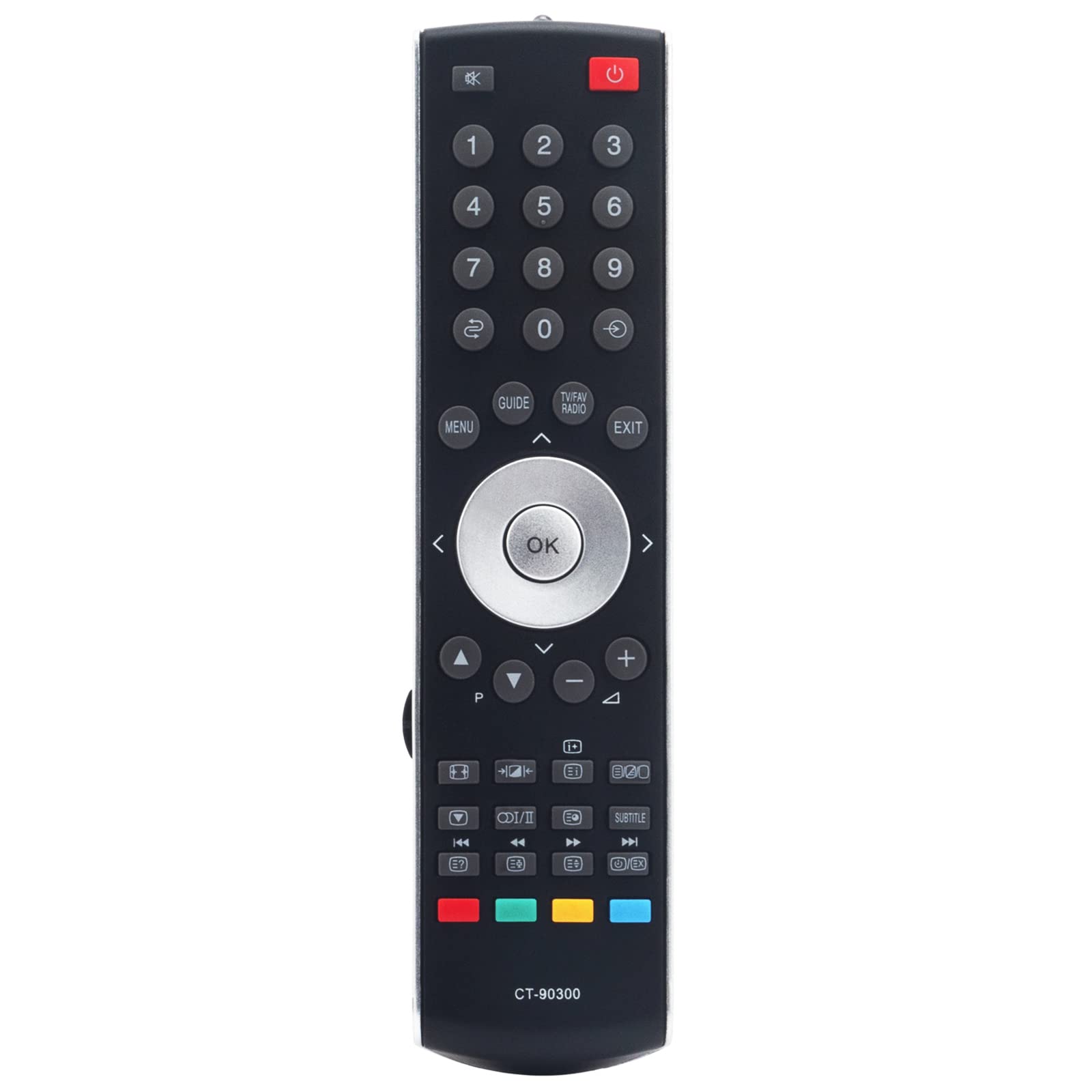 Replacement Remote Fit for Toshiba LCD TV 19AV505D 26AV505 26AV505D 32AV503 32AV503D 32AV505 32AV505D 32AV505DB 32AV515D 32AV555D 32AV563D 37AV504D 37AV505D 37AV555D 37XV500A CT-90300 - Image 3