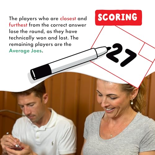 Average Joe juego de mesa con 600 preguntas divertido para 3-6 jugadores miniatura 6