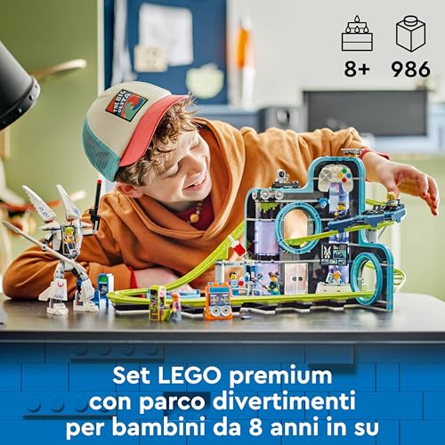 LEGO City Montagne Russe di Robot World, Parco Giochi Avventura per Bambini e Bambine da 8 Anni in su da Costruire, Giocattolo Creativo con Mech Snodabile, Idea Regalo di Compleanno 60421 - Immagine 1