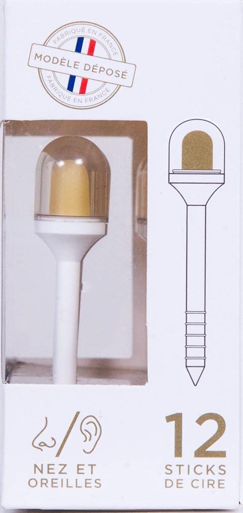 TEE WAX 12 gotowych do użycia patyczków woskowych - usuwanie nosa i depilacji uszu - bez bólu - 100% naturalny wosk sosnowy - dla mężczyzn i kobiet - Wyprodukowano we Francji