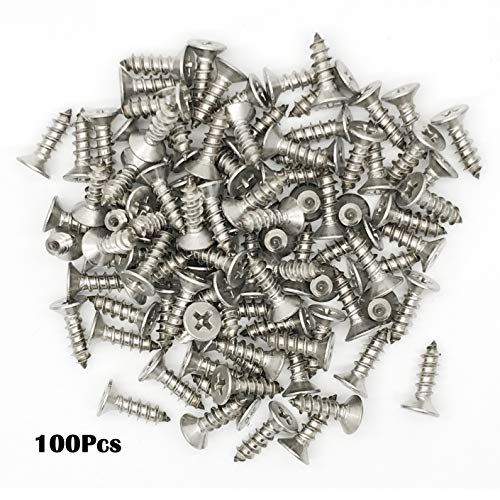 Tornillos Acero Inoxidable 5x16mm Cabeza Plana 100 Piezas miniatura 4