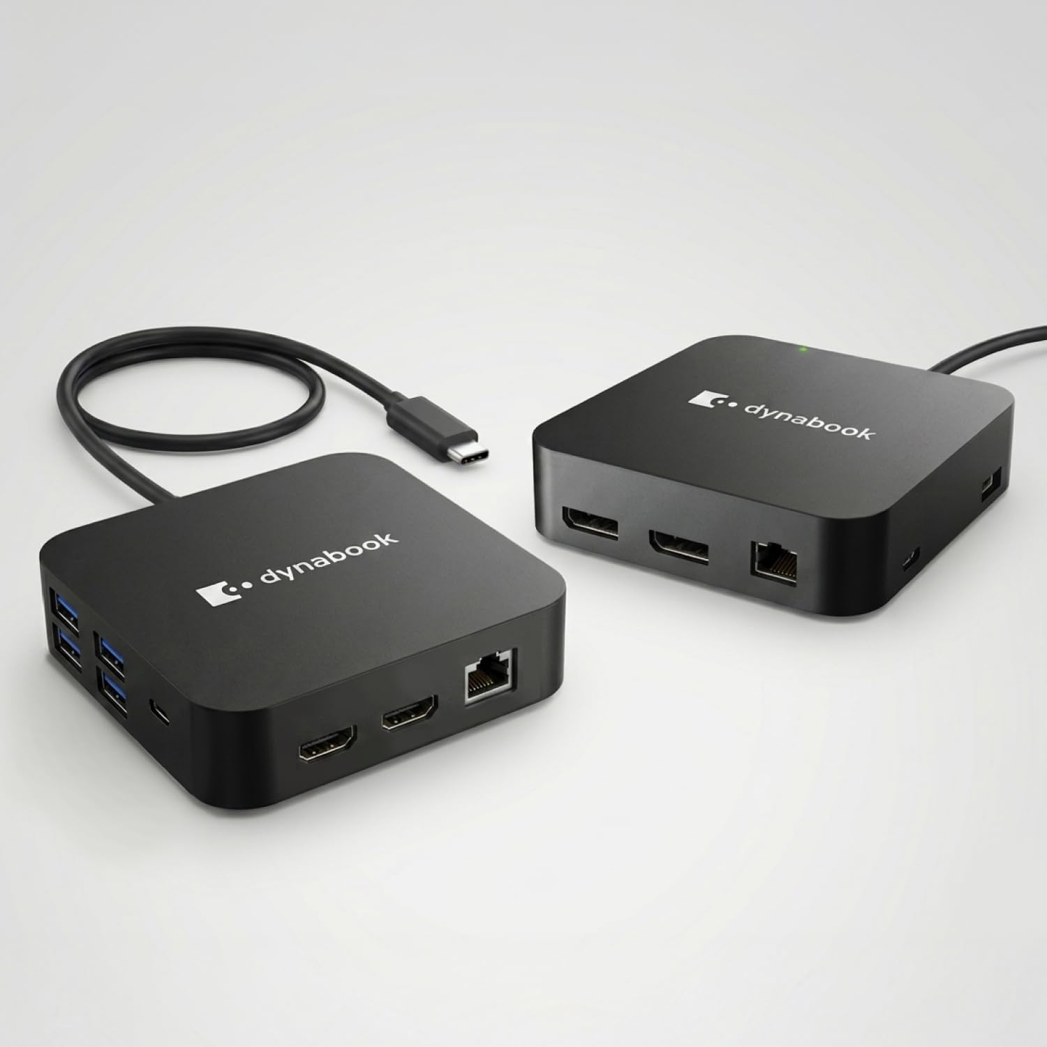 Universal USB-C Mini Dock by Dynabook - Dual DisplayPort, Ethernet, USB-C Hub, 5 USB Ports, Compact Laptop Docking Station for USB-C Computers, Laptops, Tablets & More