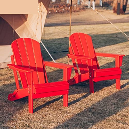 Kunovo Strandstuhl Klappbar Rotes Set Aus 2 Adirondack-Stühlen,...