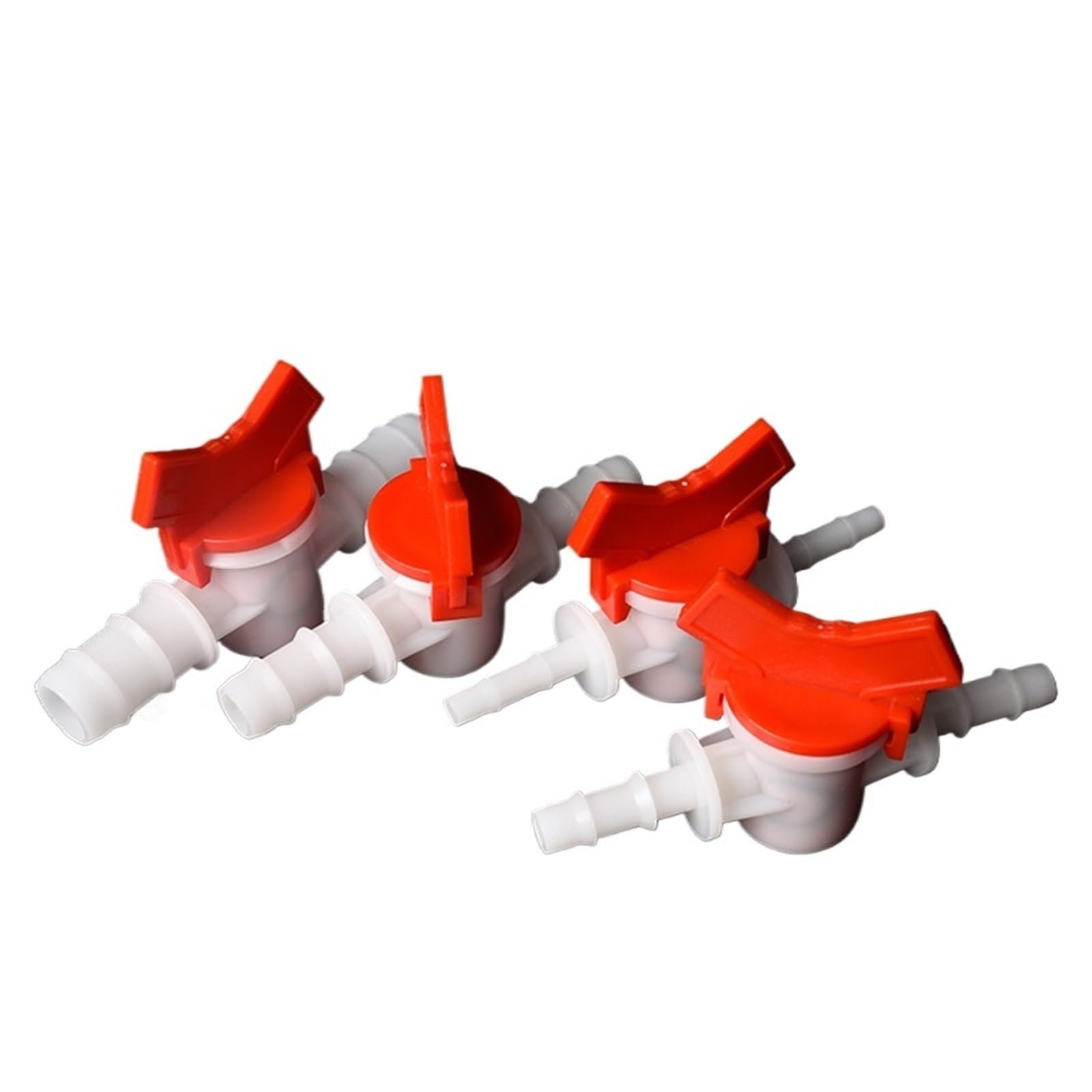 10 Piezas de 4/6/8/10/12/16/20/25 mm, Espiga for Manguera, válvula de Bola de plástico bidireccional for Acuario, jardín, microirrigación, Conector rápido Reductor(8mm-12mm)