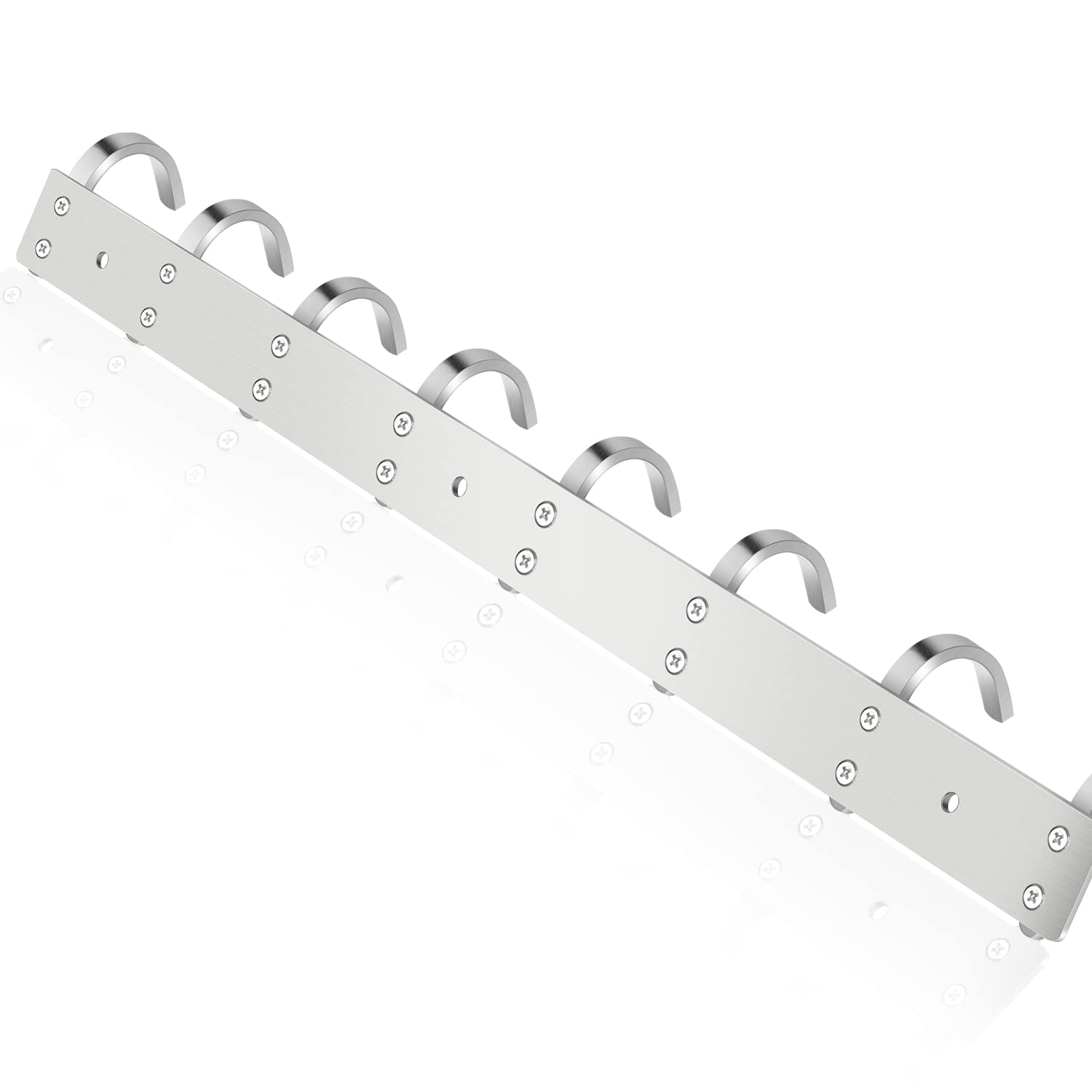 DIYJEP Appendiabiti da Parete, Attaccapanni da Muro con 10 Ganci in Acciaio Inox