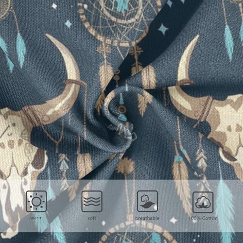 Wusikd Bull Skull Horns Boys' Underwear Cotton Dream Catcher Boys Briefs Soft Toddler Underwear 2T3