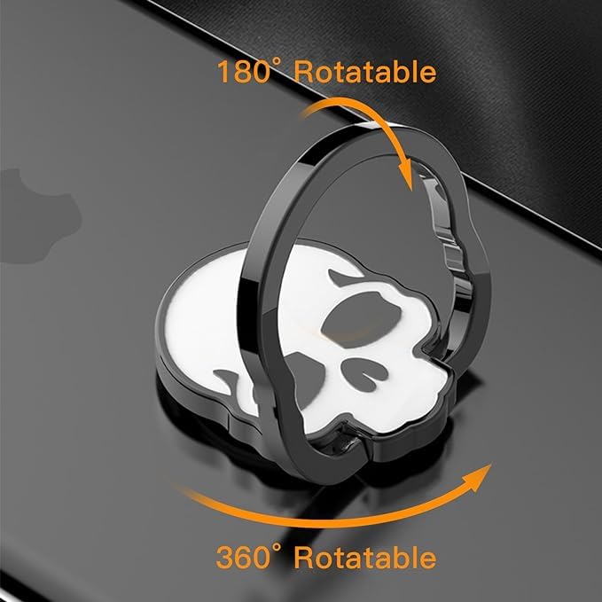 XiXiYang 2 Pcs Skull Cell Phone Ring Stand Holder Grip - Image 4
