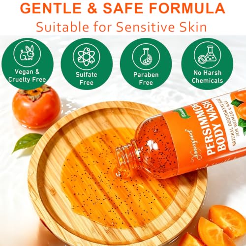 Image of yoniagood Persimmon Body Wash Soap Bar for Old People Smell