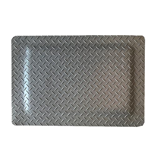 Tapis antistatique et antifatigue sur mesure en mousse PVC grise antidérapante