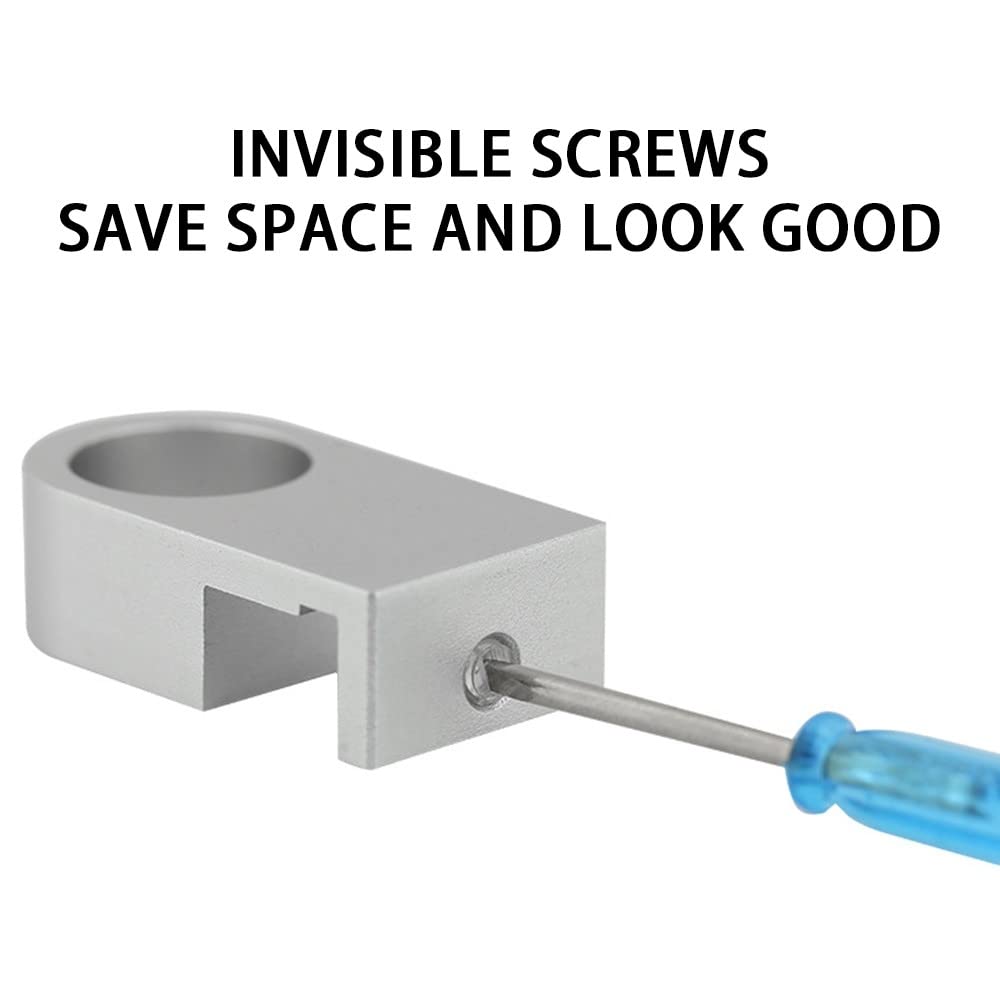 FZONE Mini Aquarium Fixing Clamp, Aluminum Alloy Holder For Rimless