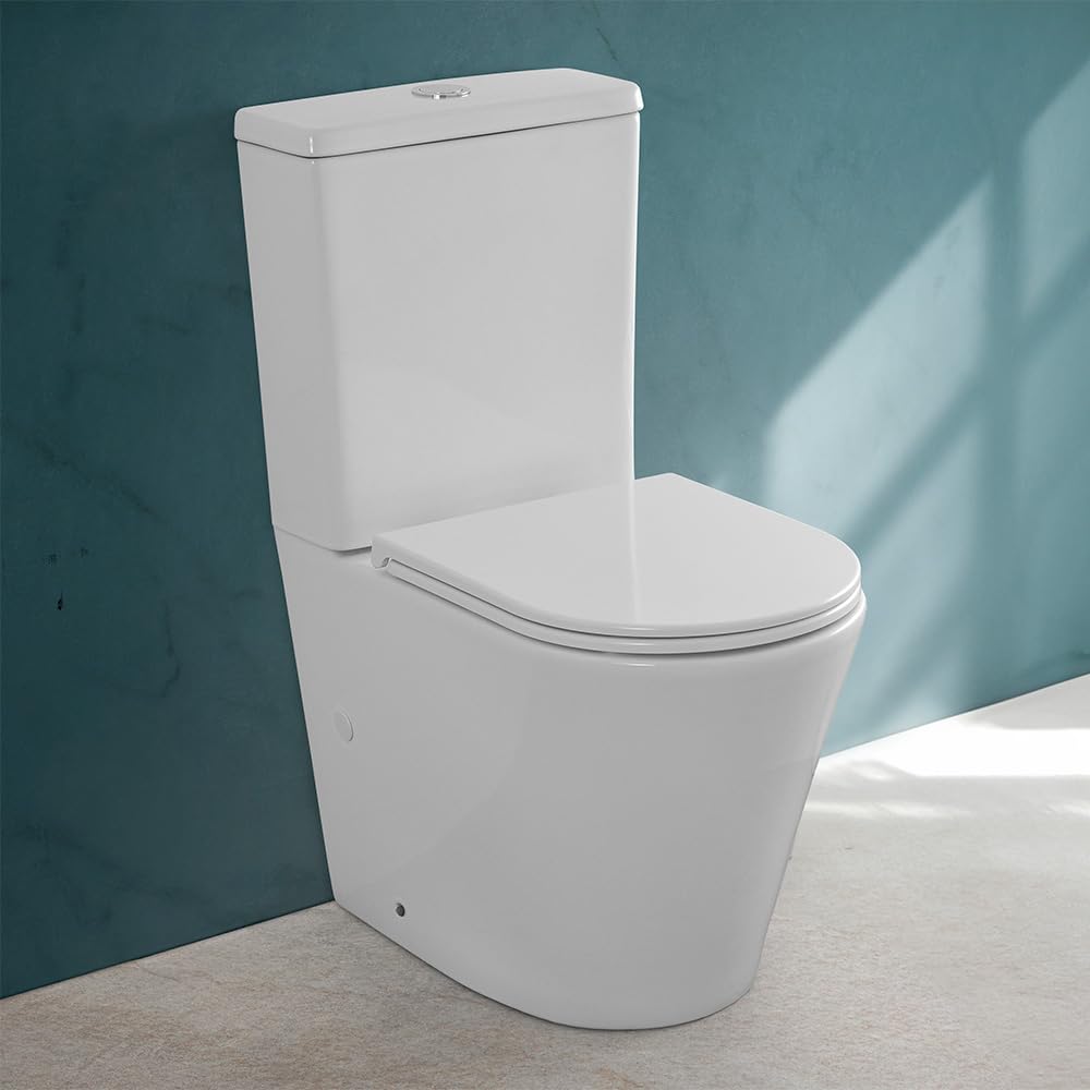 Filomuro Monoblocco WC Con Tornado Senza Brida Scarico Parete Pavimento KLAN