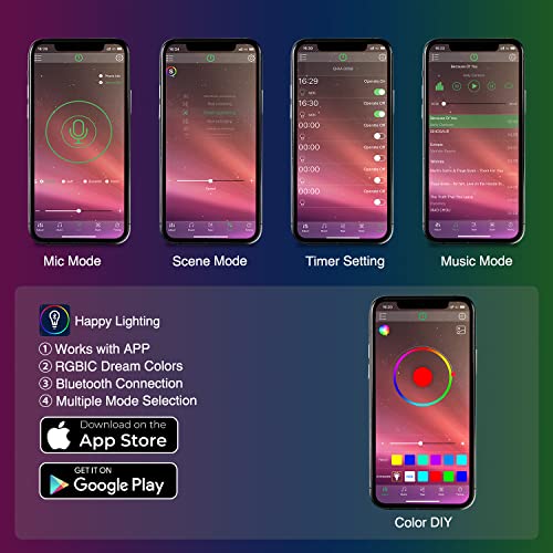 Nilight Rgbic 72 Led Usb Interior Strip Lights Dc 12V With App Rf Remote Control Multicolor Under Car Dash Lighting 2 Lines Design Music Sync Mode For Cars Truck Atv Utv, 2 Years Warranty #TOP1