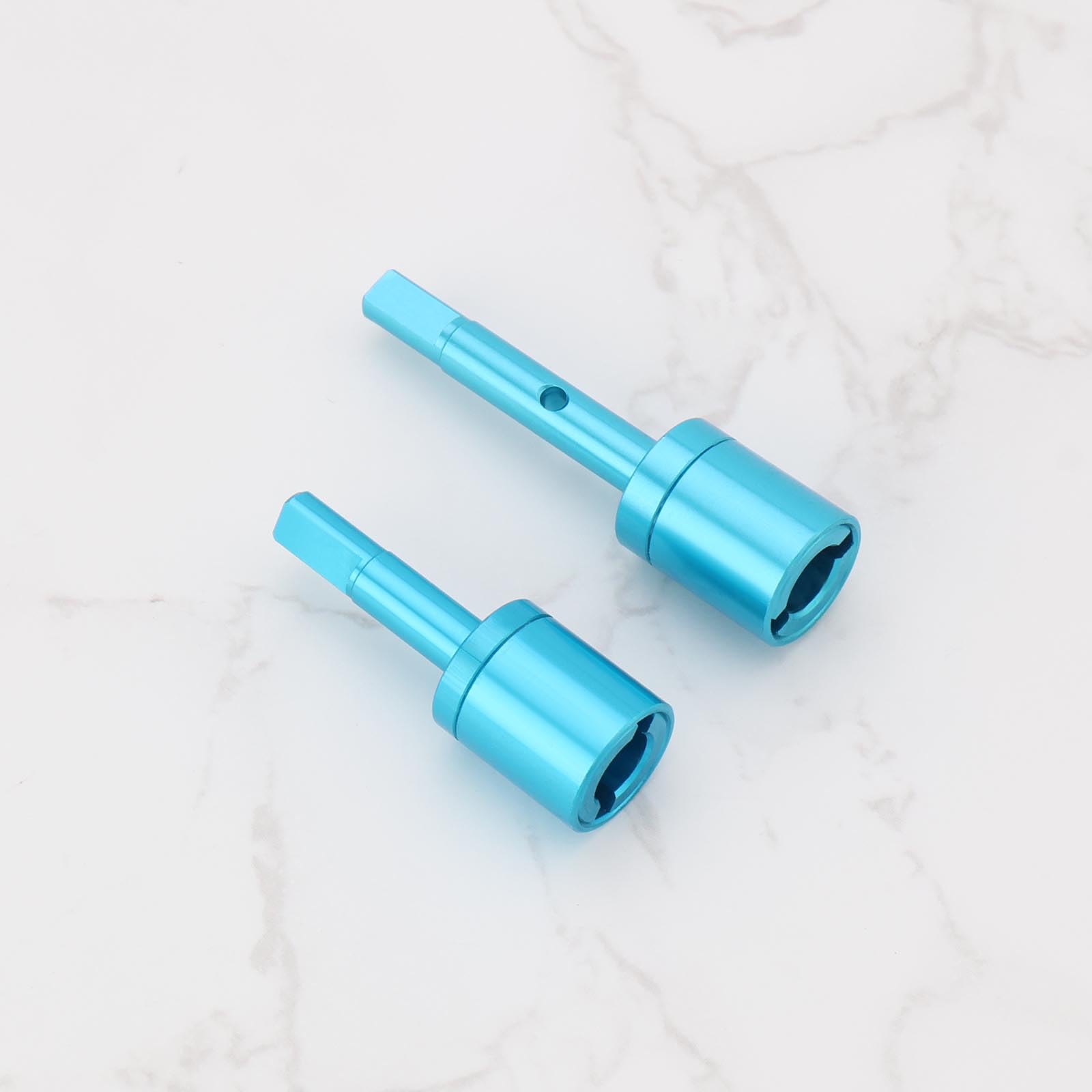 1 Set d'arbre d'entraînement et Joints Voiture Sport Plat Modèle 1/10 Aluminium Remplacement Compatible avec Tami-Ya 1/10 TT-01 TT-02 Modification Mise Niveau Voiture Télécommandée