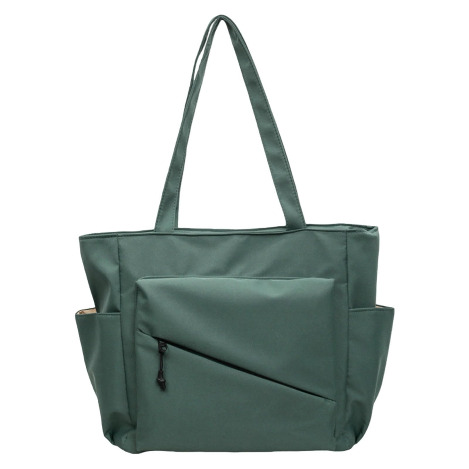 ZCABYBD East-West Crossbody Bag Tote For Women Commuting Large-capacity Shoulder College Student Class Versatile Armpit Bag-green