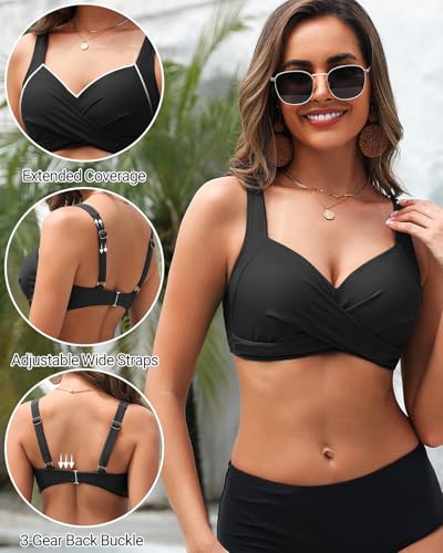 Women Underwire Bikini Tops - Push Up Swim Top Only Bra Padded Bathing Suit Top 2025 Swimsuit Tops2