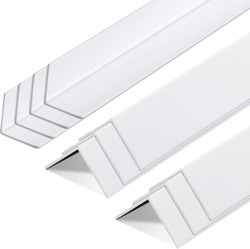 10 Pcs Wall Corner Guards Protector, 2-3/8 X 36 Inches, White, Vinyl