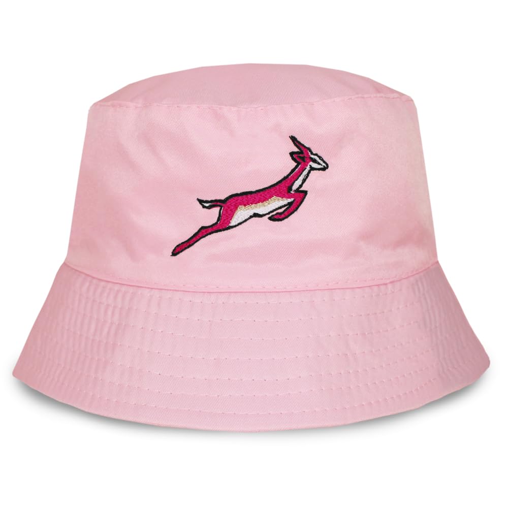 TeddyT's Girl's Springbok Embroidered Pink Sun Bucket Hat (UK, Age, 3 Years, 6 Years, Pink)