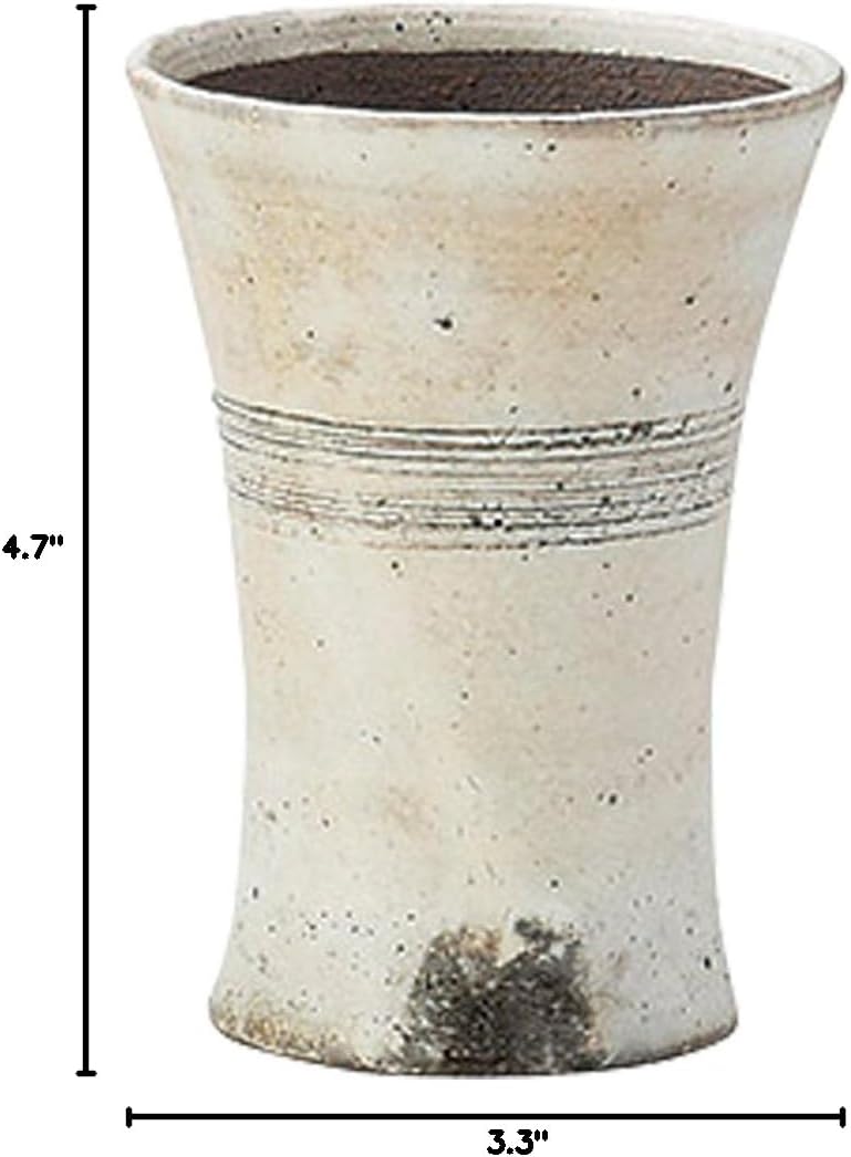 Yamashita Kogei 13046230 Tokoname Ware Kagan Powdered Shochu Cup, 4.7 x 3.3 x 3.3 inches (12 x 8.5 x 8.5 cm), 7.8