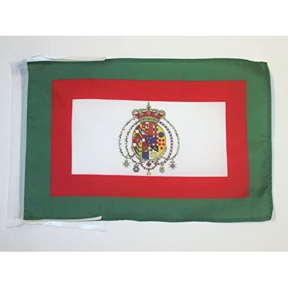 AZ FLAG - Kingdom of the Two Sicilies 1848-1860 Flag - 18'' x 12'' - 100% Polyester Sicilian Small Banner with Two Cords - Fade Resistant - Vivid Colors - 18x12 in - 45x30 Cm — image 1