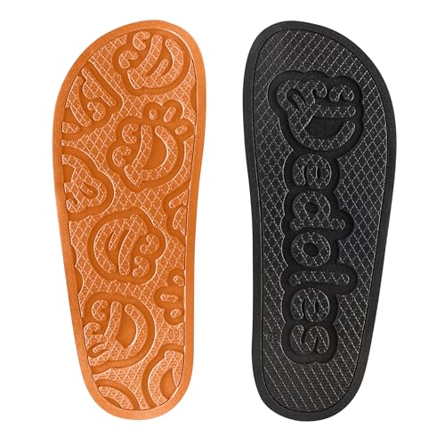 Dedoles Badeschuhe & Hausschuhe Damen Herren & Kinder Badesandalen lustige Designs Bücher Kaffee Party Pizza Fuchs Bär Lama Wolken Geschenk, Farbe: Schokoladenliebe, Gr.: 41 EU 3