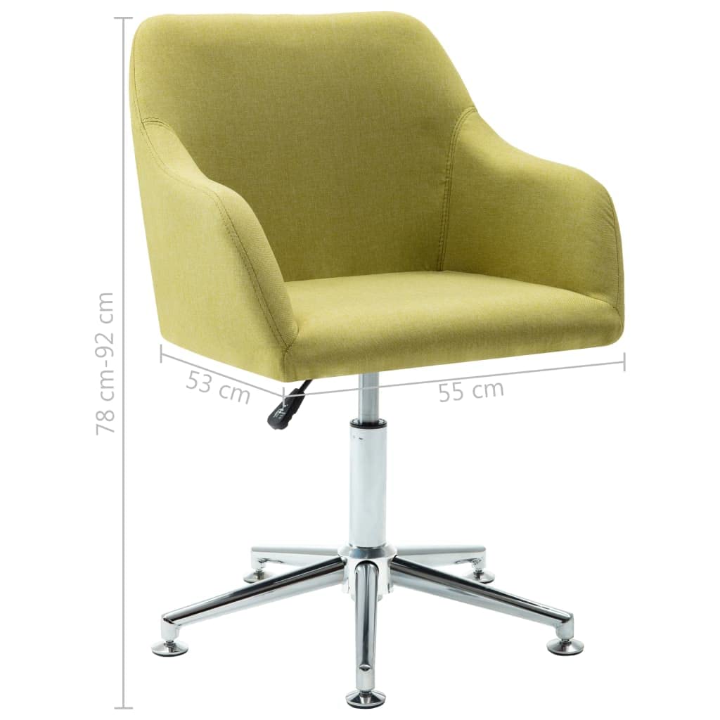 vidaXL Sedie - Set di 4 sedie per sala da pranzo, sedie da pranzo, sedie da cucina, sedie da ufficio, sala da pranzo, colore: Verde