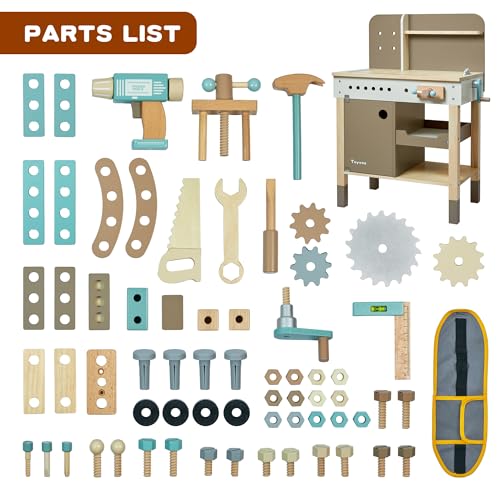 Kids Wooden Tool Bench Set