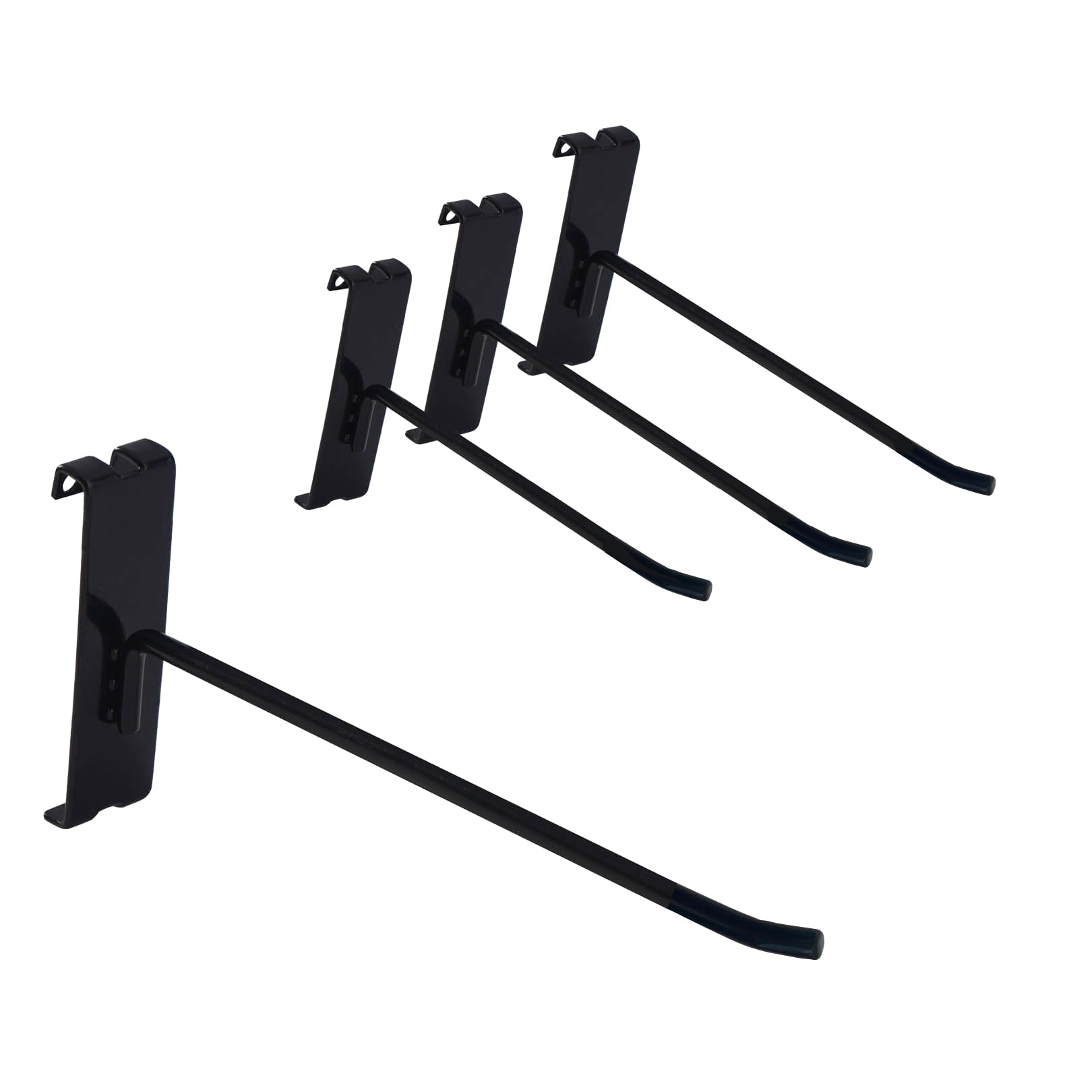 Gridwall Hooks 4 Inch,12PC Display Hooks for Grid Wall, Hooks for Grid Wall Panel,Gridwall Peg Hooks,Black