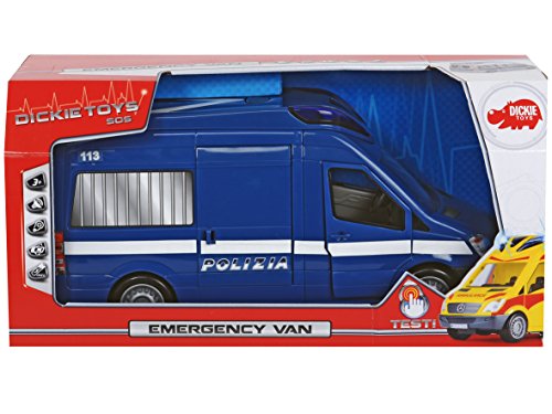 Dickie Toys - Voertuig van Politie, 34 cm, blauw, 203716002SII