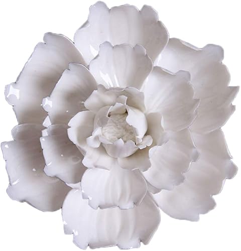 VOSAREA Arte de pared de cerámica blanca Ative para colgar en la pared, delicado colgante de pared para oficina (blanco, tamaño grande) disponible en Yaxa Mexico