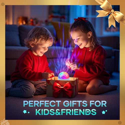 Fokky Sternenhimmel Projektor, LED Sternenhimmel Projektor Kinder, Galaxy Projector für Geschenk Party, Star Projektor Kinder mit 16 Beleuchtung-Effekten, LED Projektor Nachtlicht Kinder Zimmer Deko
