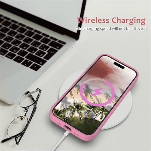Image of ArmourPro Silicone Back Case for iPhone 16, Soft-Touch Case | Pink