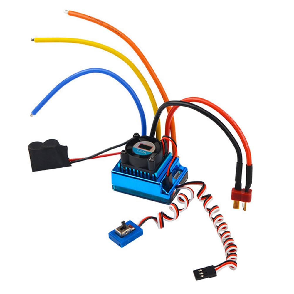 Ctrlzs Rc Racing Esc 120A Sensor Big Current Speed Controller Rc Car Accessories For 1/8 1/10 1/12 Car Crawler Boat Replacement Parts Accessories