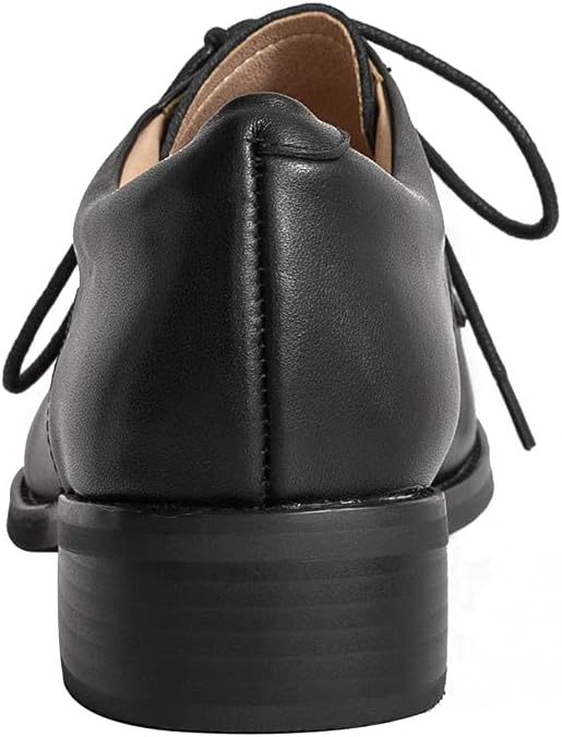 ONEENO Women's Classic Lace-up Leather Oxford